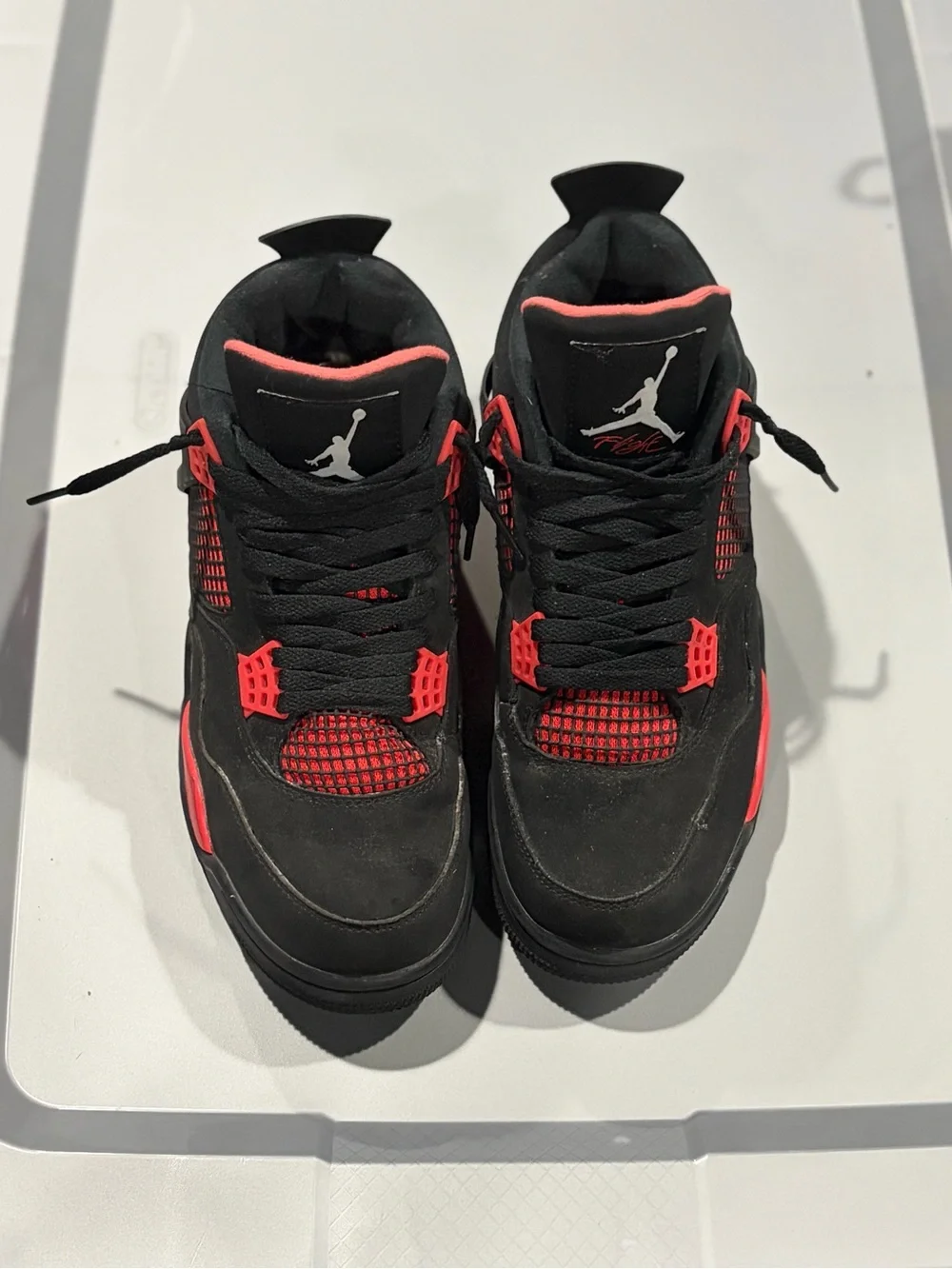 Jordan Men's Sneakers size 9 - Black/Red